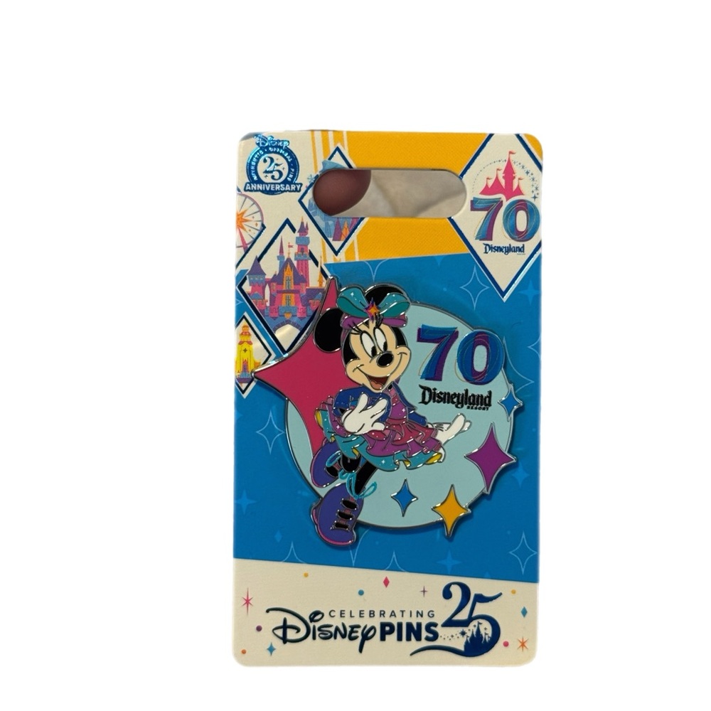 Disneyland 70th Anniversary Minnie Mouse Pin